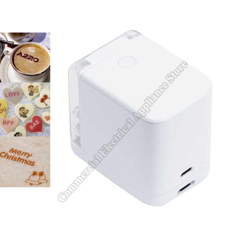 Coffee Tea Images - ハンディフードプリンター ブランドイメージ入り焼き菓子 マカロン ビスケット フードモデル ミルクティー