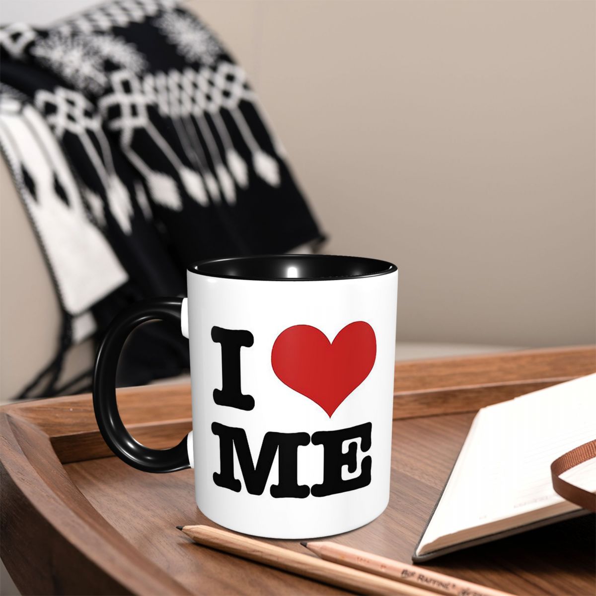 Coffee Tea With Me - I Love Me マグカップ 面白いセラミックコーヒーカップ ティーカップ