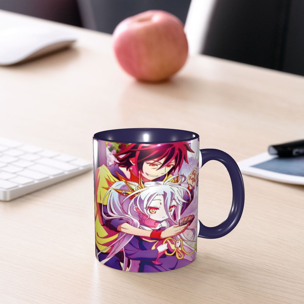 Coffee Tea Images - ノーゲーム・ノーライフ ゼロ カバー画像マグカップ 面白いセラミックコーヒーカップ ティーマグ ミルクカップ