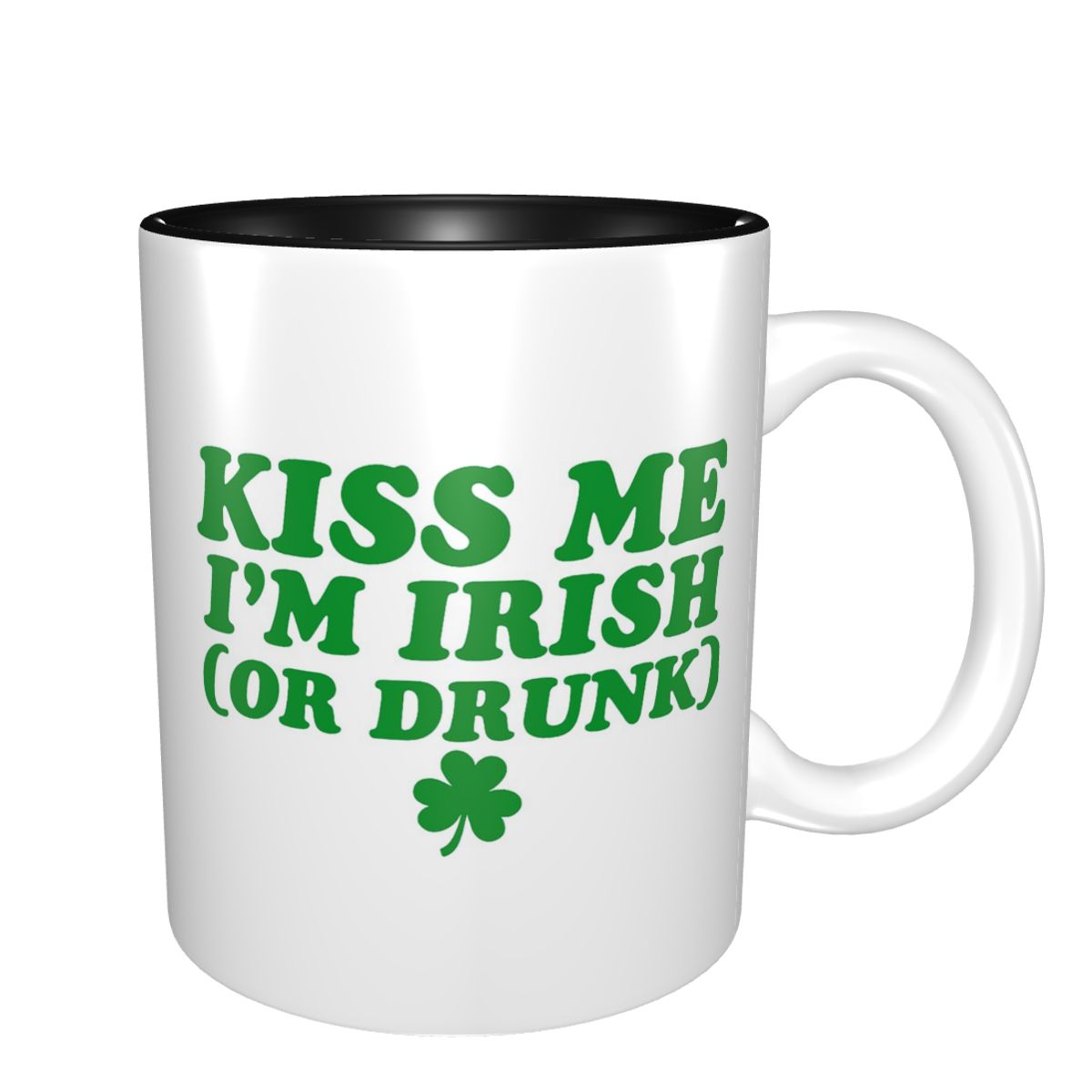Coffee Tea With Me - Kiss Me I'm Irish マグカップ 面白いセラミックコーヒーカップ