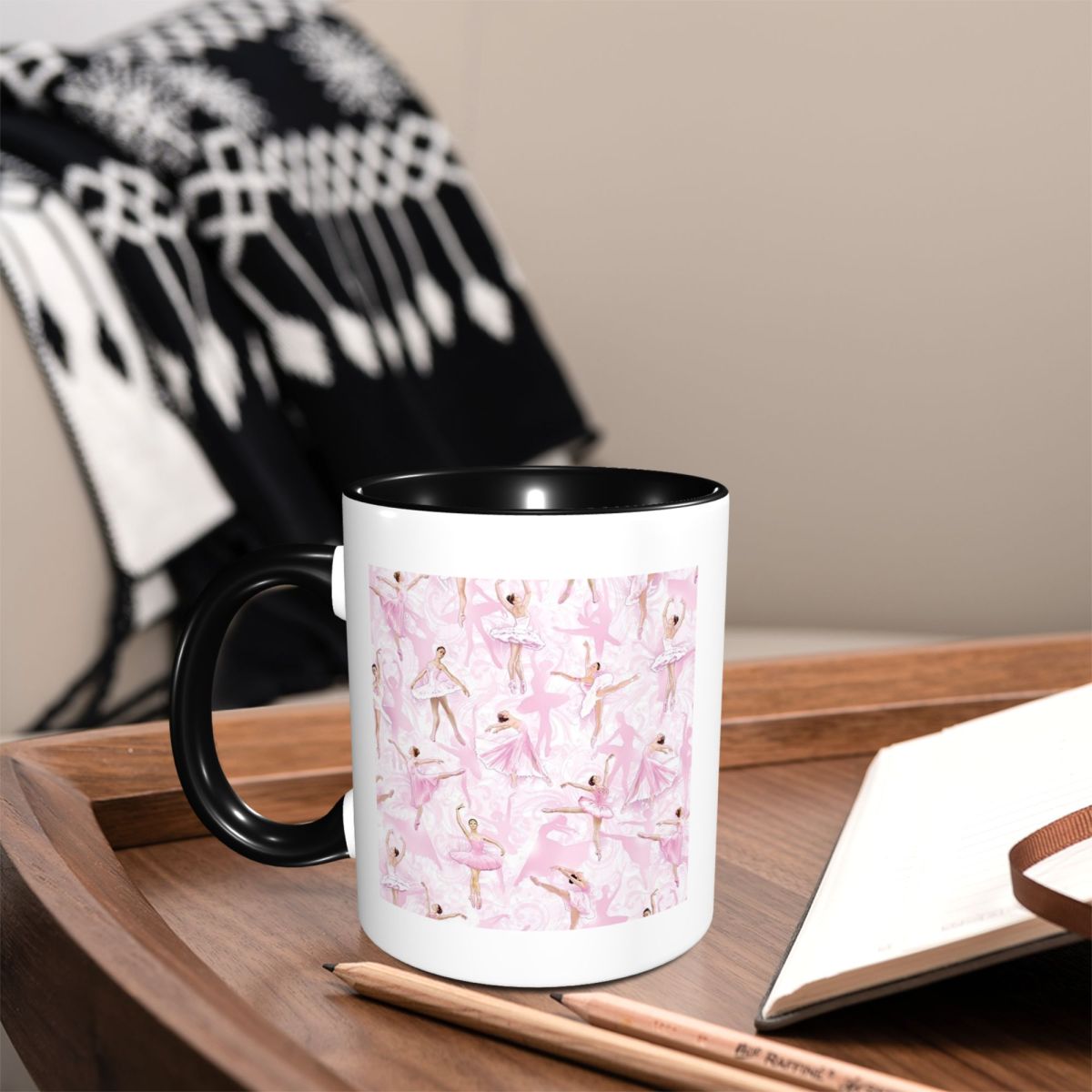 Coffee Tea With Me - バレエダンスは私を自由にしてくれる バレリーナダンサーマグ 面白いセラミックコーヒーカップ ティーマグ ミルクカップ ドリンクウェア