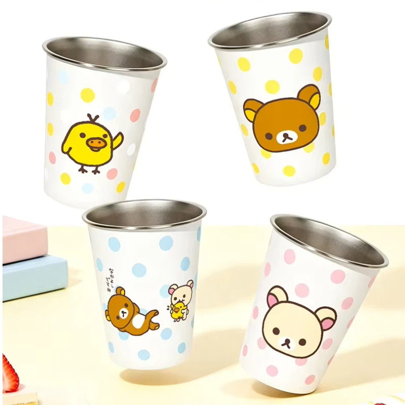 Coffee Tea Japan - かわいいリラックマ キイロイトリ ステンレス製カップ 漫画トレンドおもちゃ 水・コーヒー・ジュース・ティーカップ 家庭・オフィス用