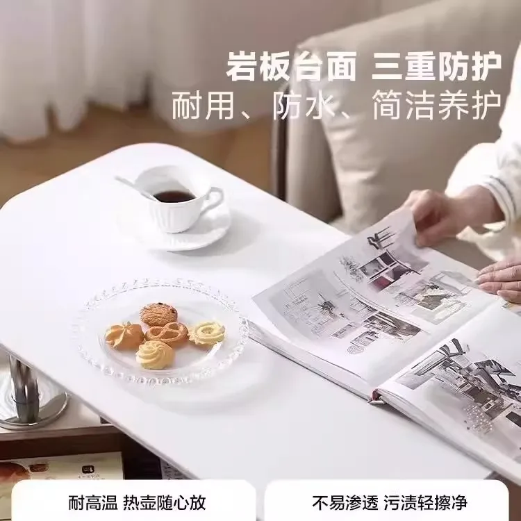 Coffee&Tea House Menu - b11-7.2 ソファ、小さなティーテーブル、軽量高級コーナー、小さなアパート、可動式昇降コーヒーテーブル、家庭用トロリー