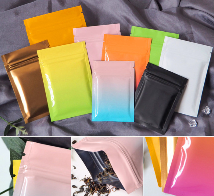 200 個マットフラットアルミ箔ジップロック包装袋 DIY  - Coffee Tea Images のレビューと価格