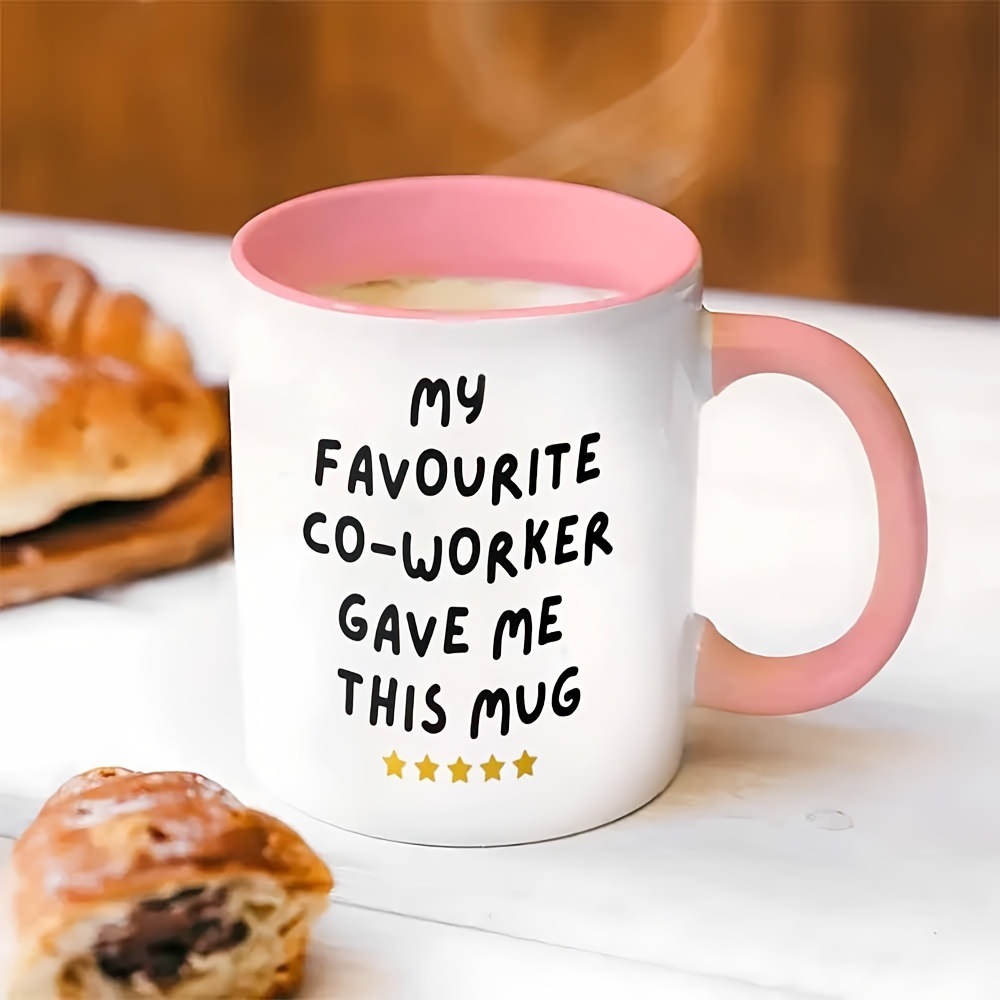 楽しい同僚へのギフトマグカップ「同僚に贈られたカップ」の文字 - Coffee Tea With Me のレビューと価格
