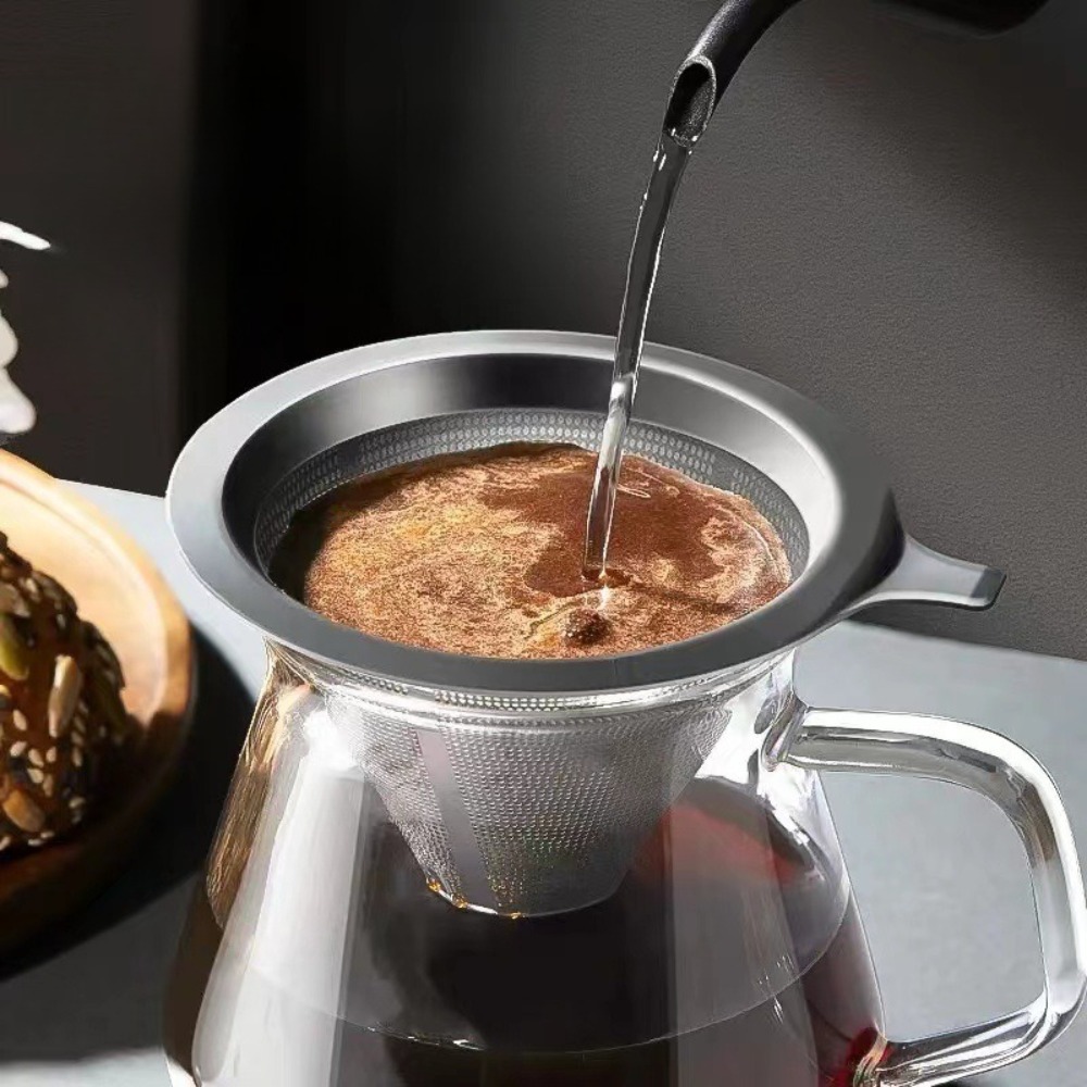 紙を使わない大型再利用可能なコーヒーフィルターストレーナー - Coffee&Tea House Menu のレビューと価格