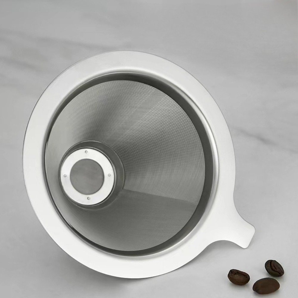 紙を使わない大型再利用可能なコーヒーフィルターストレーナー - Coffee&Tea House Menu のレビューと価格