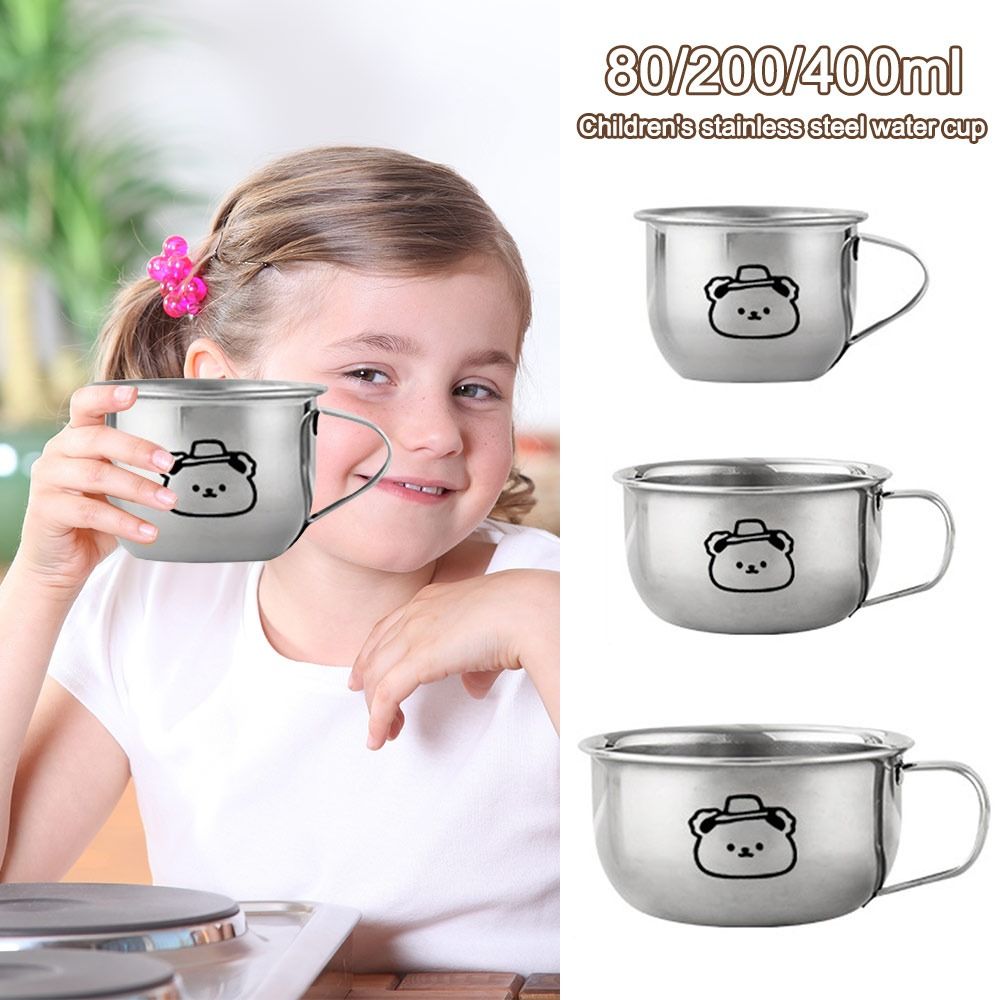 80/200/400mlの子供用ウォーターカップ。クマのデザ - Coffee Tea Drinks のレビューと価格