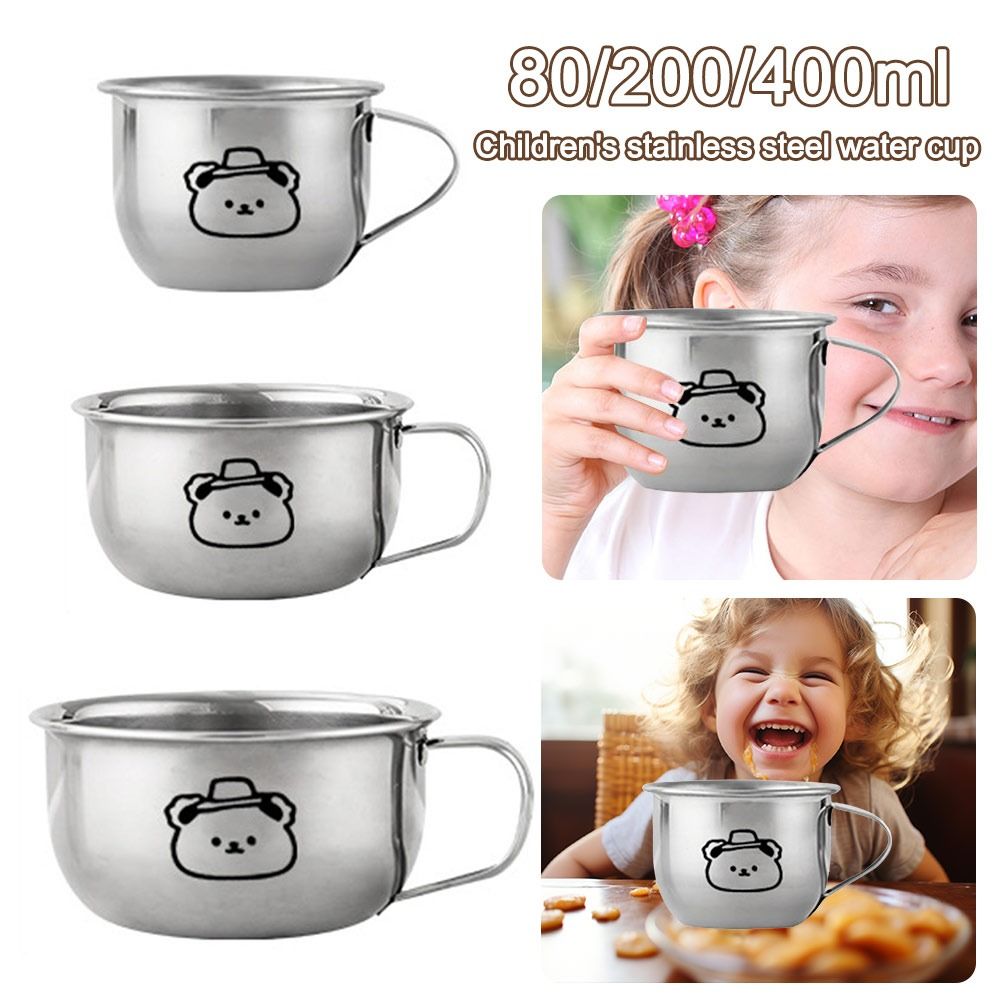 80/200/400mlの子供用ウォーターカップ。クマのデザ - Coffee Tea Drinks のレビューと価格