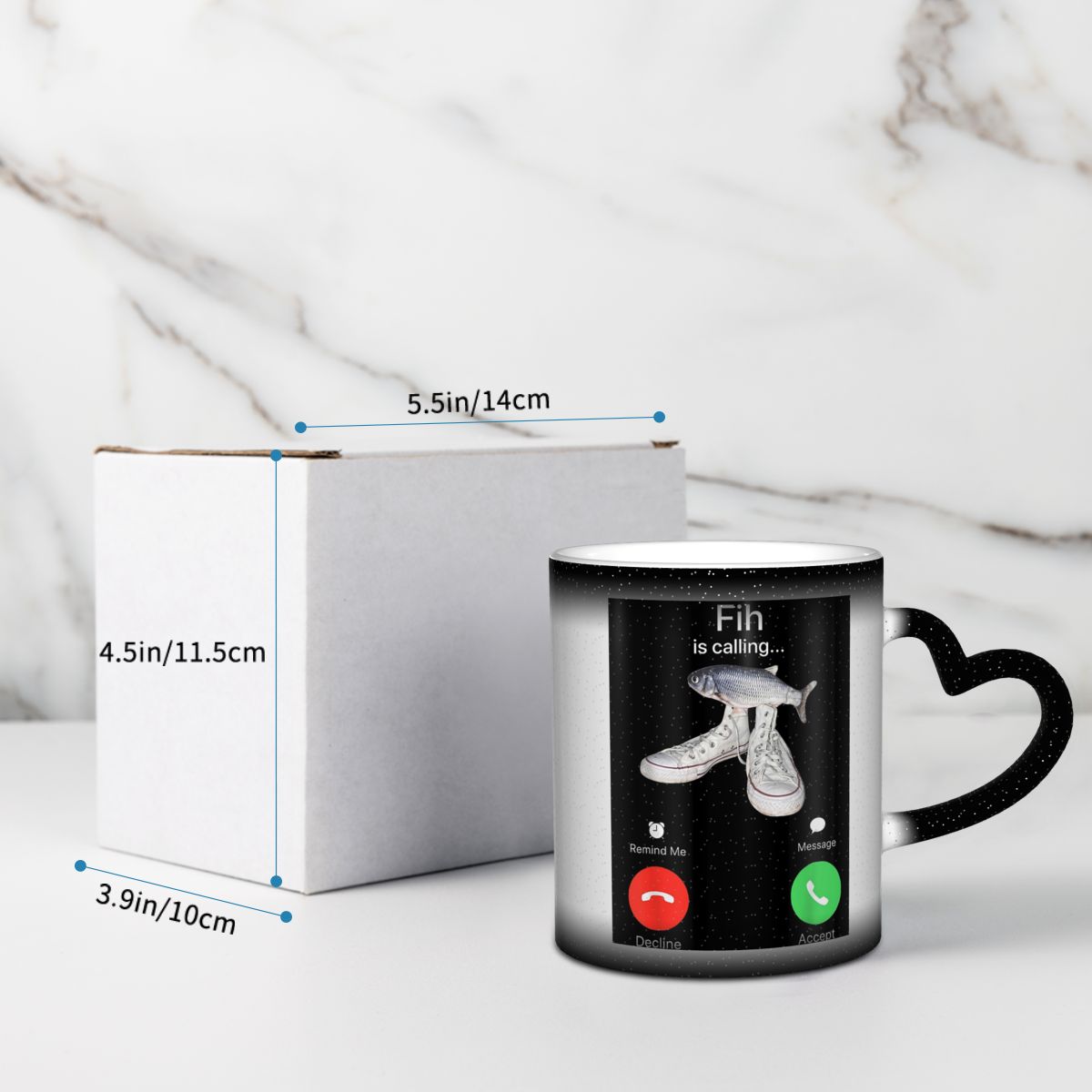 電話着信通知 メッセージ通知 通話拒否 通話受付 魚 フィッ - Coffee Tea With Me のレビューと価格