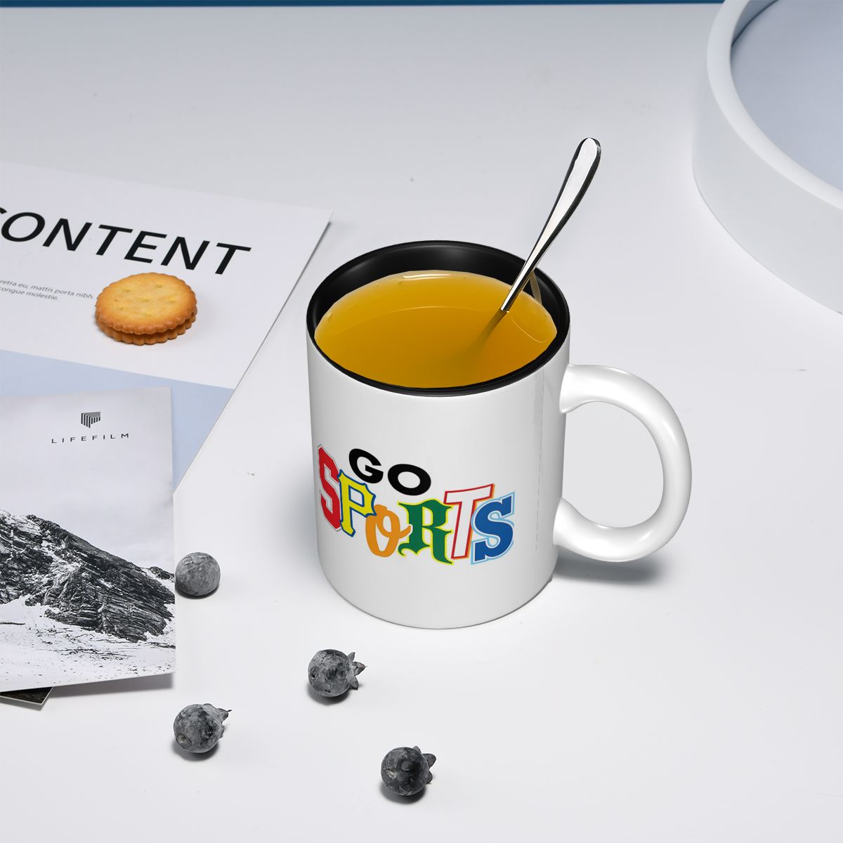 Go Sports 異なるフォントスタイルのマグカップ 面白 - Coffee Tea Font のレビューと価格