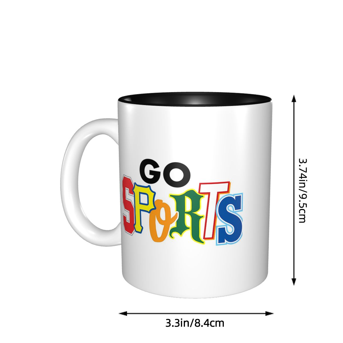 Go Sports 異なるフォントスタイルのマグカップ 面白 - Coffee Tea Font のレビューと価格