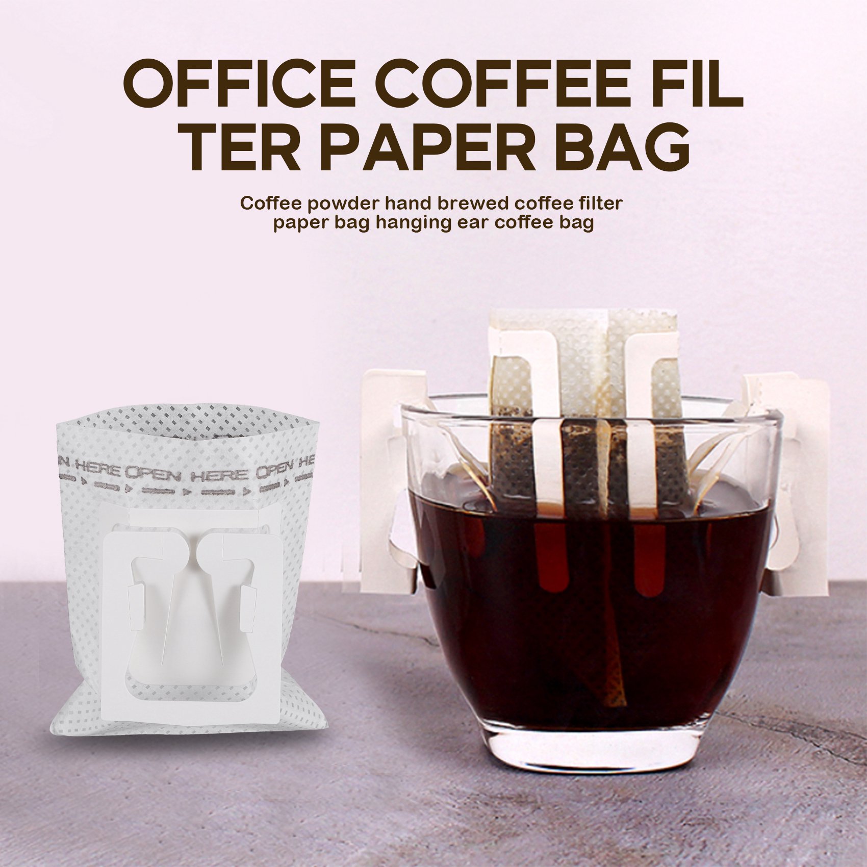 50枚入り/パック ドリップコーヒーフィルターバッグ ポータ - Coffee&Tea House Menu のレビューと価格