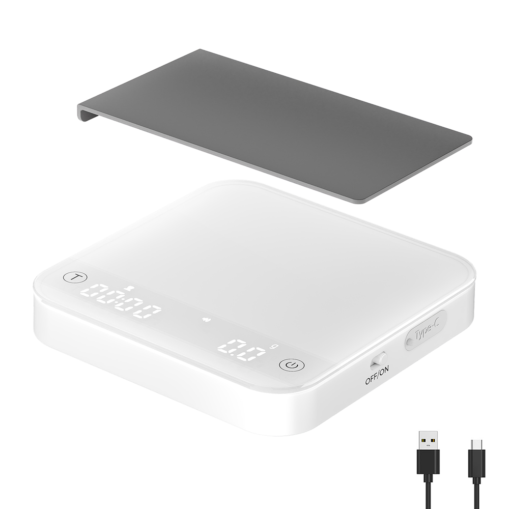 ポータブルコーヒースケール 0.1g精度 0.3g-2000 - Coffee&Tea House Menu のレビューと価格