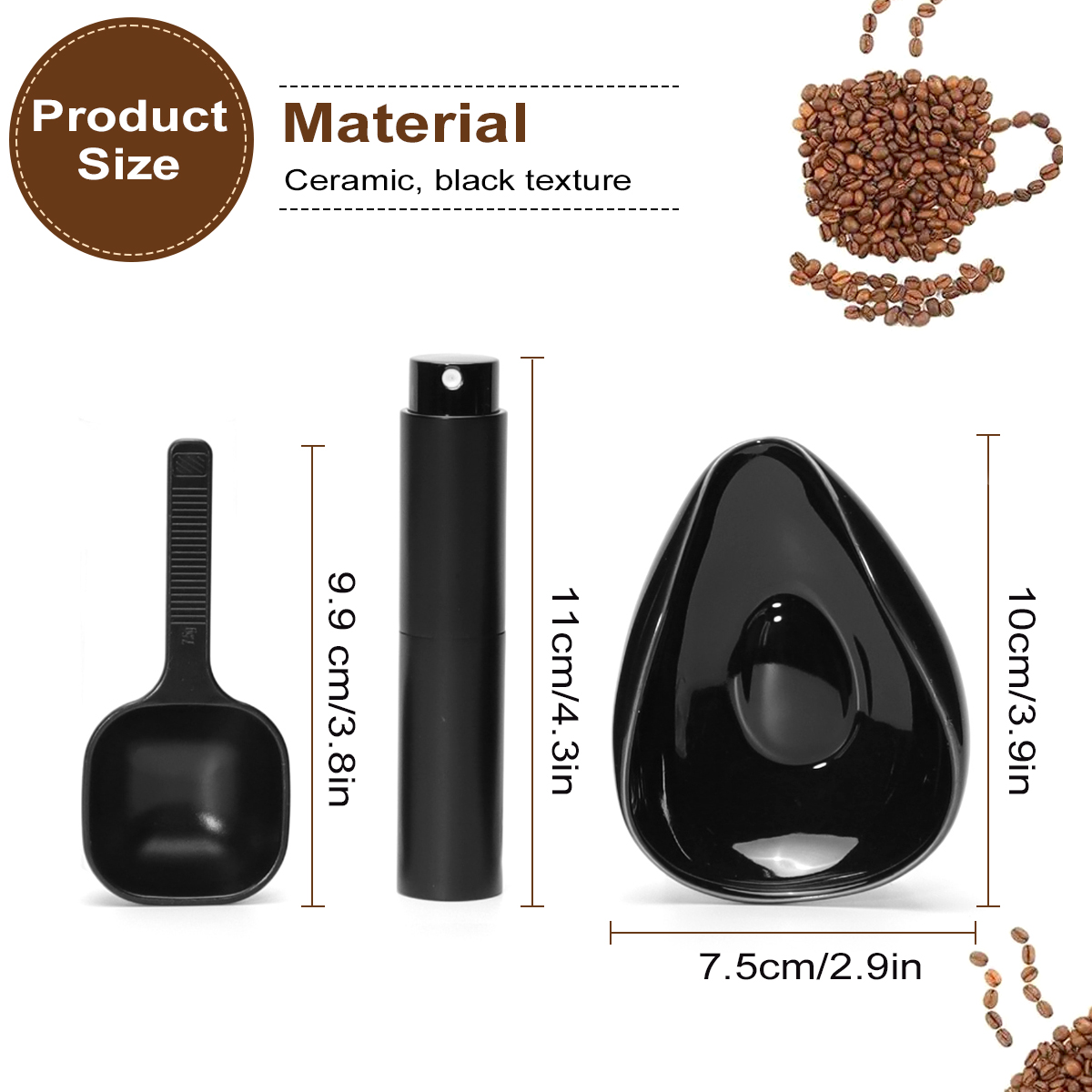 Leeseph コーヒー豆計量カップとスプーンセット、セラミ - Xbloom Coffee Tea のレビューと価格