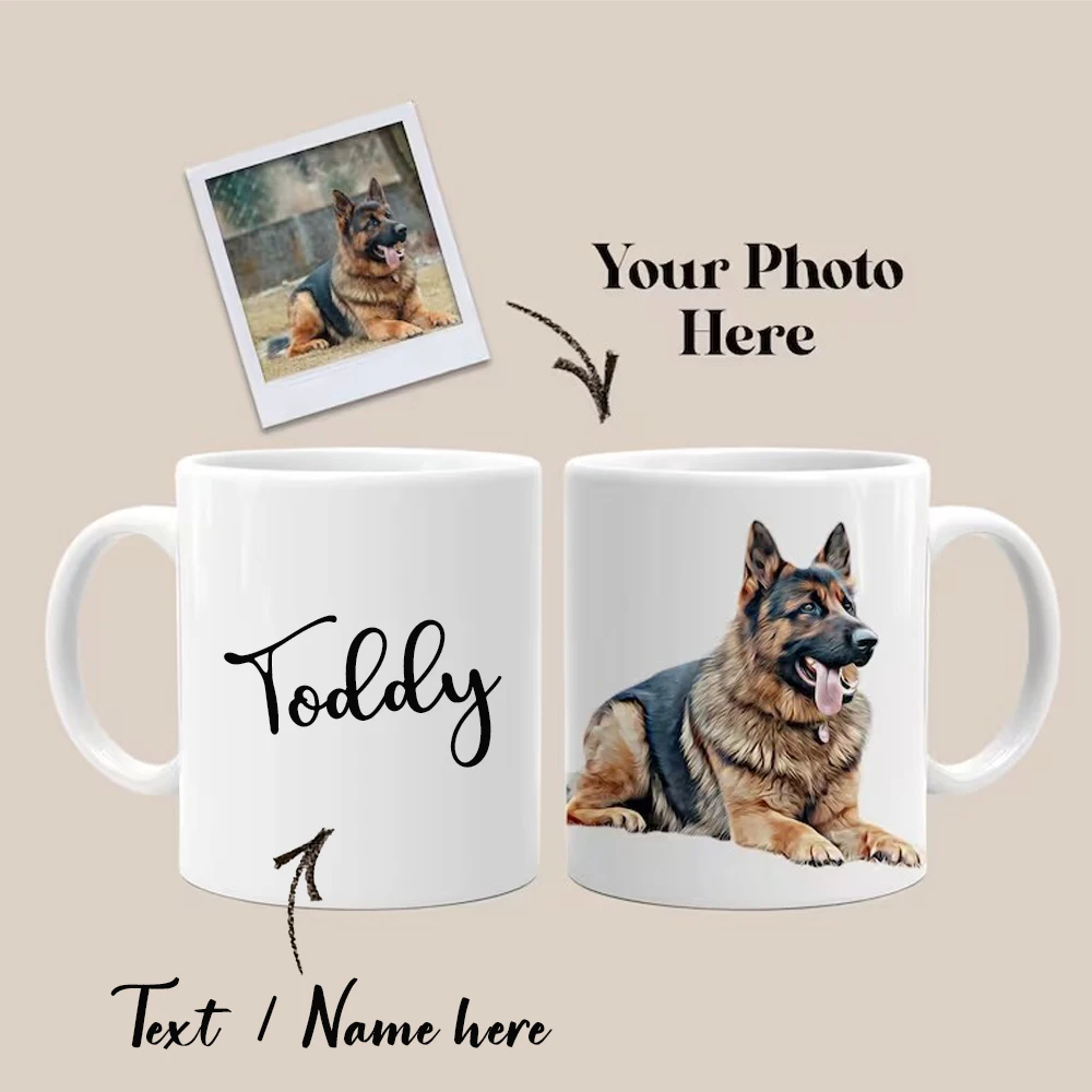 パーソナライズされた写真マグ、名前コーヒーマグ、カスタム名画 - Coffee Tea Images のレビューと価格