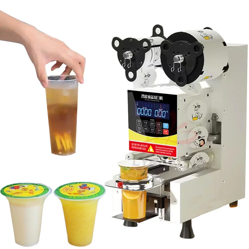 LYプラスチック製紙コップシーリングマシン、ミルクティー、コ - Coffee Tea Drinks のレビューと価格