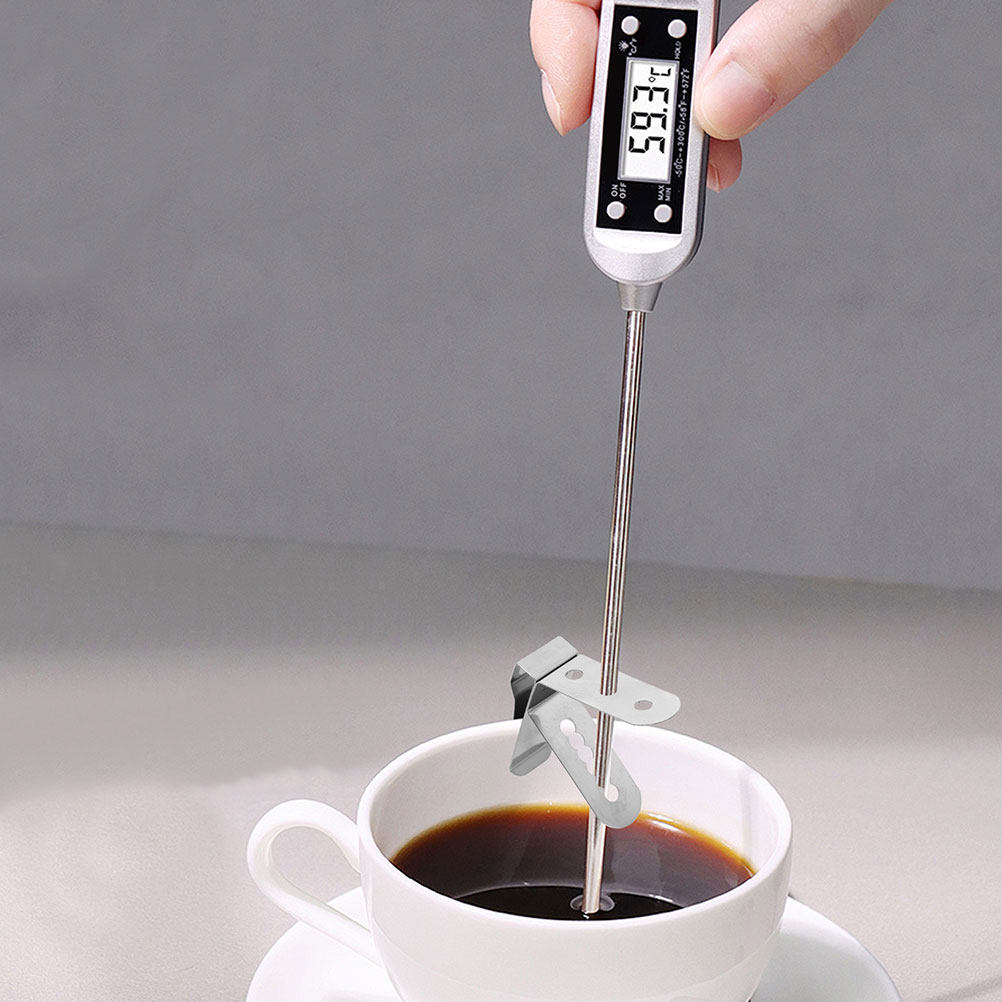 ステンレス製食品用温度計クリップ5個入り。304ステンレス鋼 - Coffee Tea Drinks のレビューと価格