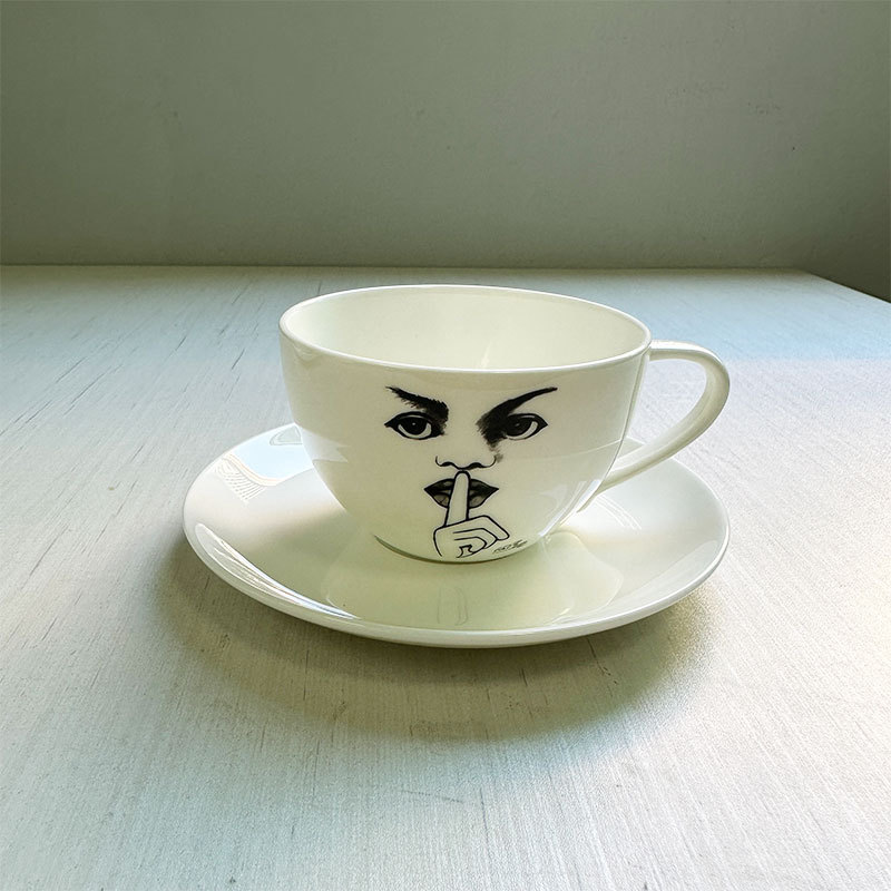 陶器製カップ 手描きキャラクター画像 ホームオフィス コーヒ - Coffee Tea Images のレビューと価格