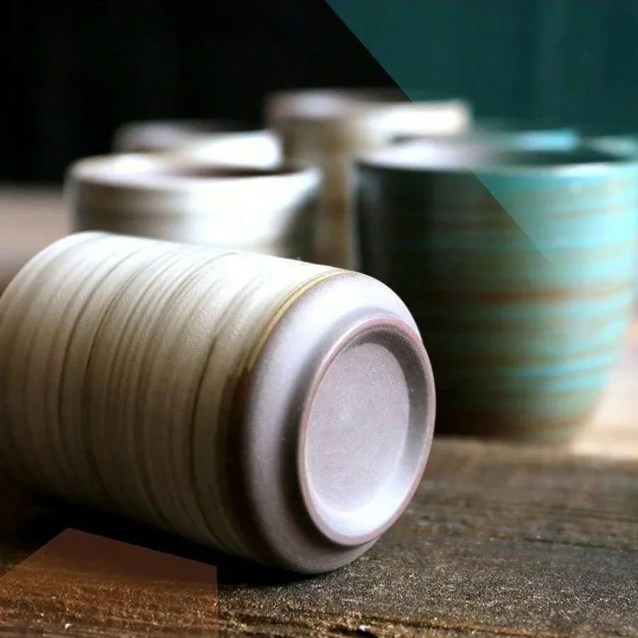 手描きのクラックル釉ストーンウェアマグ、ヴィンテージアジアン - Xbloom Coffee Tea のレビューと価格