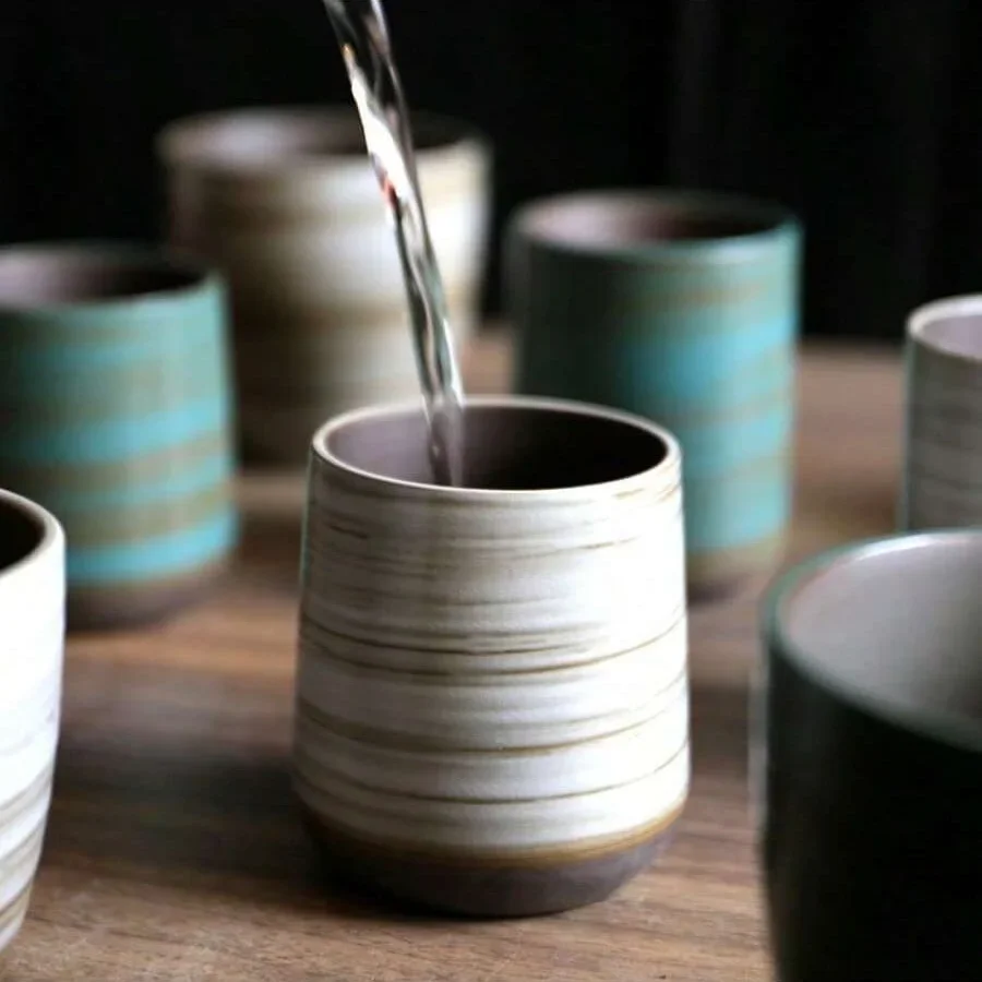 手描きのクラックル釉ストーンウェアマグ、ヴィンテージアジアン - Xbloom Coffee Tea のレビューと価格