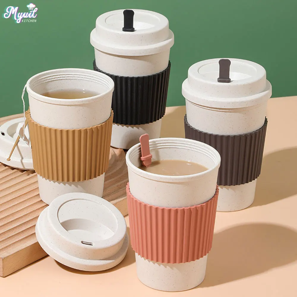 450 ミリリットルコーヒーカップ蓋付き小麦ストロー再利用可 - Xbloom Coffee Tea のレビューと価格