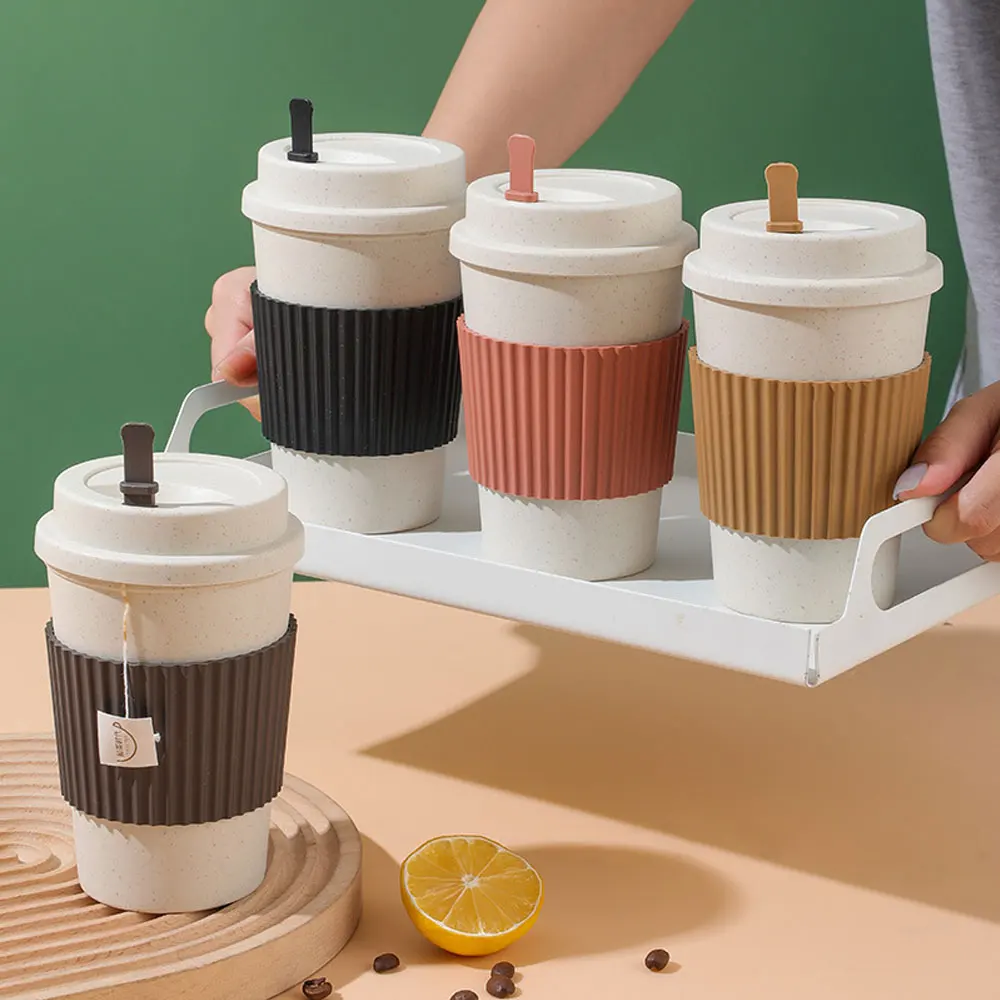 450 ミリリットルコーヒーカップ蓋付き小麦ストロー再利用可 - Xbloom Coffee Tea のレビューと価格
