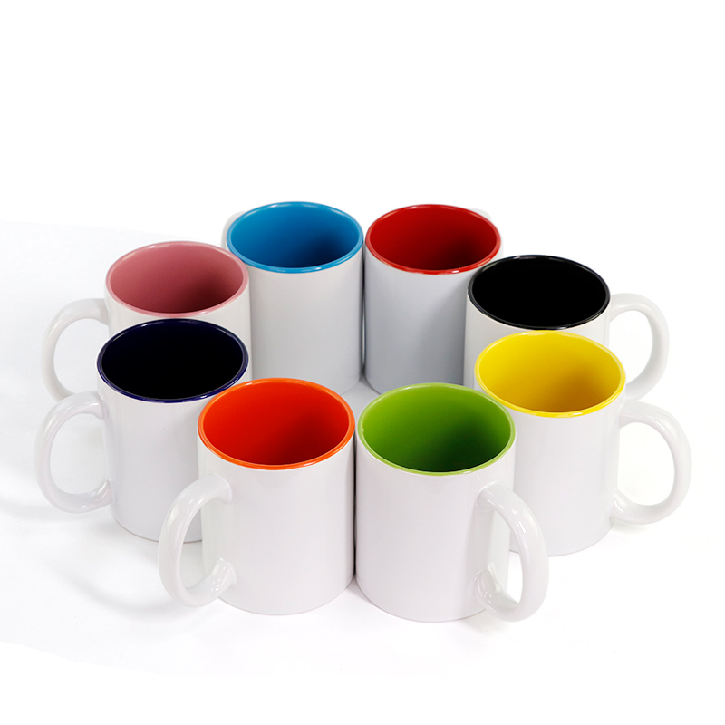 セラミックカップマグ内部350ml,カラー,写真付き,パーソ - Coffee Tea Images のレビューと価格