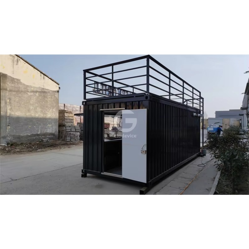 低コストでリサイクル可能なスチール製コンテナキオスク、プレハ - Coffee Tea Kiosk のレビューと価格